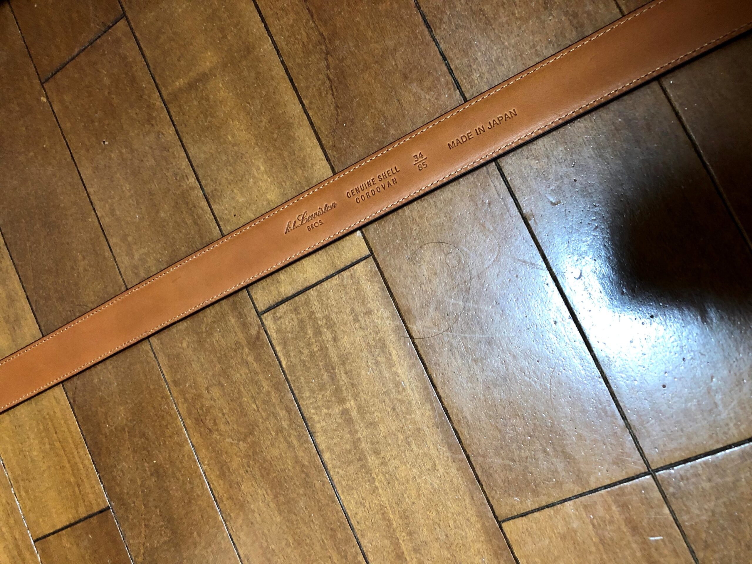 【購入記録】K.T.LEWISTON コードバンレイヤードベルト