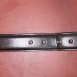 【エイジングレポート】K.T.LEWISTONのコードバンベルト　3年半使用　少しずつ色落ちが目立つようになってきた